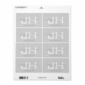 Moderne Mit Monogramm Initialen (oder andere Texte (Vorne)