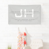 Moderne Mit Monogramm Initialen (oder andere Texte Banner (Insitu)