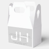 Moderne Mit Monogramm Initialen (oder andere Texte Geschenkschachtel (Geöffnet)