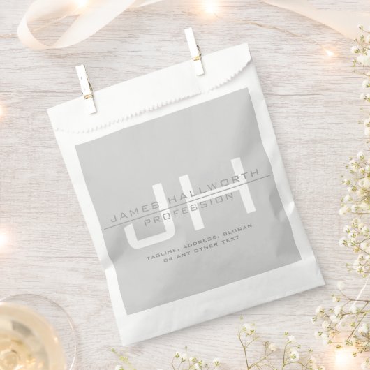 Moderne Mit Monogramm Initialen (oder andere Texte Geschenktütchen (Ausgeschnitten)