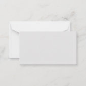 Moderne Mit Monogramm Initialen (oder andere Texte Mitteilungskarte (Rückseite)