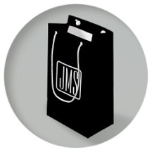 Moderne Mit Monogramm Initialen | Schwarz und Weiß