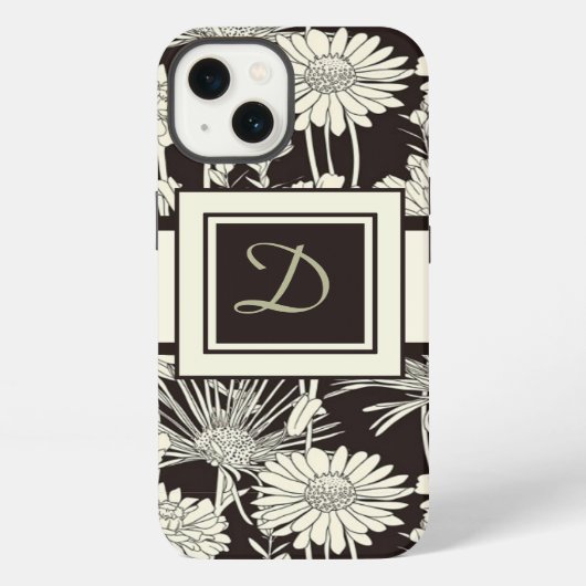 Moderne Mit Monogramm iPad Hüllen iPhone Hülle (Rückseite)