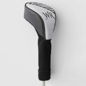 Moderne Mit Monogramm Line Art Golf Headcover (angewinkelt)