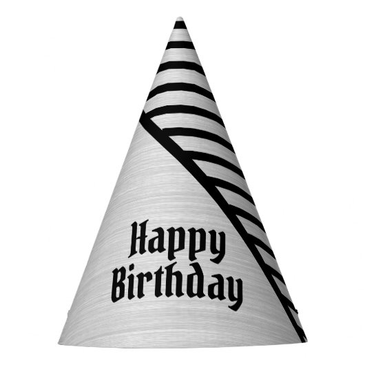 Moderne Mit Monogramm Line Art Partyhütchen (Vorderseite)