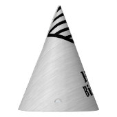 Moderne Mit Monogramm Line Art Partyhütchen (Links)