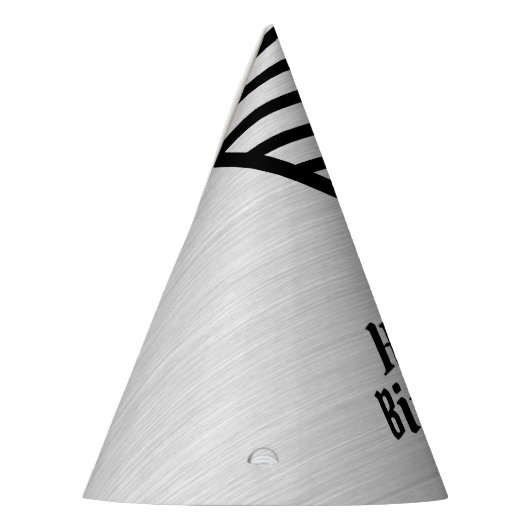 Moderne Mit Monogramm Line Art Partyhütchen (Links)