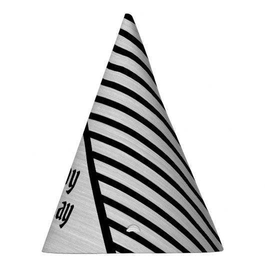 Moderne Mit Monogramm Line Art Partyhütchen (Rechts)