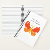 Moderne Mit Monogramm Minimalistische Lehrerbewert Notizblock (Innen)