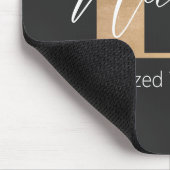 Moderne Mit Monogramm P & Name Personalisiert Mousepad (Ecke)