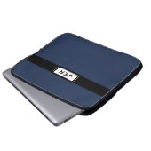 Moderne Mit Monogramm Vorstellungen für Männer Bla Laptopschutzhülle (Vorne Knopf)