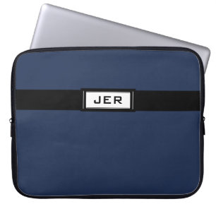 Moderne Mit Monogramm Vorstellungen für Männer Bla Laptopschutzhülle