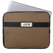 Moderne Mit Monogramm Vorstellungen von Männern br Laptopschutzhülle (Vorderseite)