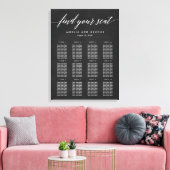 Moderne, mit Schriftzeichen überzogene Canvas Leinwanddruck (Insitu (Wohnzimmer))