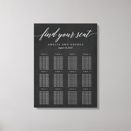 Moderne, mit Schriftzeichen überzogene Canvas Leinwanddruck (Vorderseite)
