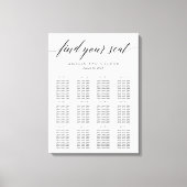 Moderne, mit Schriftzeichen überzogene Canvas Leinwanddruck (Vorderseite)