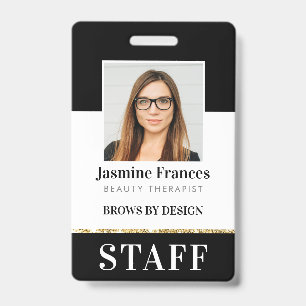 MODERNE MITARBEITER-FOTO-ID-Arbeit Chic Design Sch Ausweis