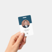 Moderne Mitarbeiter-Foto-Profil-Identität Ausweis (Handheld)