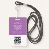 Moderne Mitarbeiter ID Individuelle Name Foto ID L Ausweis (Rückseite mit Schlüsselband)