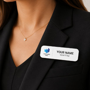 Moderne Mitarbeiter-Logo-Magnet-Namensschild für U Namensschild