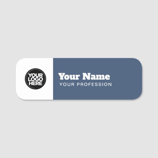 Moderne Mitarbeiter-Pin-Namensschild oder Magnetis Namensschild (Vorderseite)