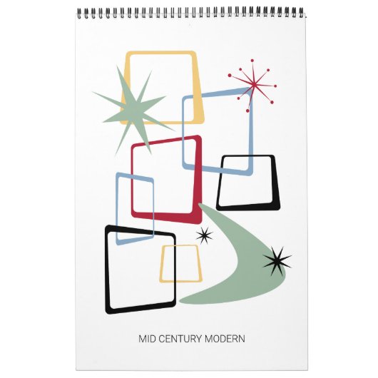 Moderne Mitte 3. Original Art Retro Kalender (Titelbild)