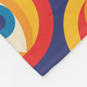 Moderne Mitte des Jahrhunderts: abstrakt geometris Fleecedecke (Ecke)