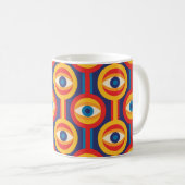 Moderne Mitte des Jahrhunderts: abstrakt geometris Kaffeetasse (VorderseiteRechts)