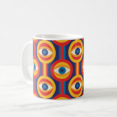 Moderne Mitte des Jahrhunderts: abstrakt geometris Kaffeetasse (Vorderseite Links)
