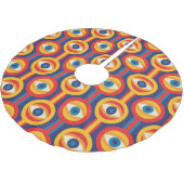 Moderne Mitte des Jahrhunderts: abstrakt geometris Polyester Weihnachtsbaumdecke (Schrägansicht)