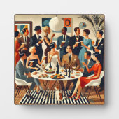 Moderne Mitte des Jahrhunderts Die Martini-Intelle Fotoplatte (Vorderseite)