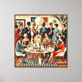 Moderne Mitte des Jahrhunderts Die Martini-Intelle Leinwanddruck (Vorderseite)