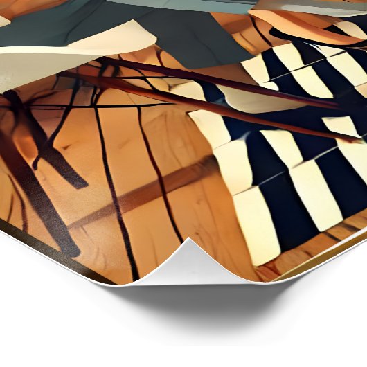 Moderne Mitte des Jahrhunderts Die Martini-Intelle Poster (Ecke)