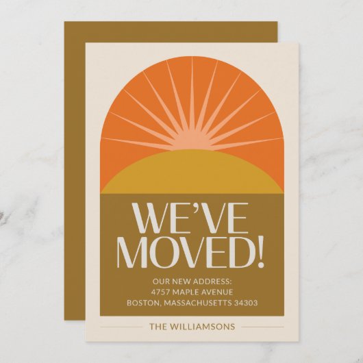 Moderne Mitte des Jahrhunderts haben wir die Sunbu Ankündigung (Vorne/Hinten)