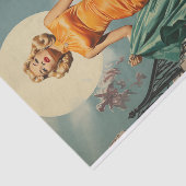 Moderne Mitte des Jahrhunderts Seidenpapier (Ausschnitt)