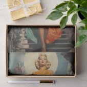 Moderne Mitte des Jahrhunderts Seidenpapier (Geschenk)