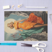 Moderne Mitte des Jahrhunderts Seidenpapier (Handwerk)