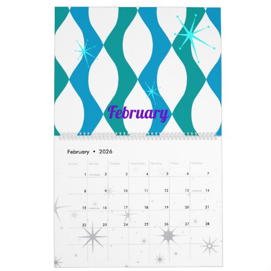 Moderne Mitte Kalender (Feb 2026)