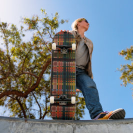 Moderne mittelalterliche Madras Skateboard