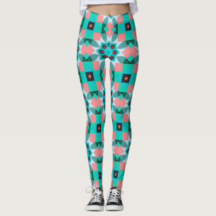Moderne Mittelmeer-Musterleggings Leggings