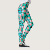 Moderne Mittelmeer-Musterleggings Leggings (Rechts)