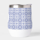 Moderne Mittelmeerblaue Mosaik-Hochzeit (Links)