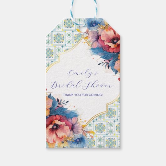 Moderne Mittelmeerküste Geschenkanhänger (Vorderseite)