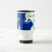 Moderne Mitternachts-Indigo-Blau-Tinte-Waschbenutz Reisebecher (Mittel)