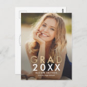 Moderne Mix Abschluss Ankündigung Postkarte (Vorne/Hinten)