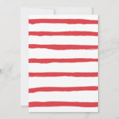 Moderne Mix- und Rot-Script-Feiertage Einladung (Rückseite)