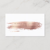 Moderne Mixer Blume Pinsel Stroke Bäckerei Weiß Visitenkarte (Rückseite)