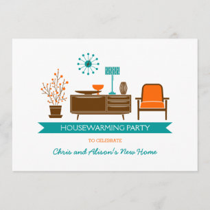 Moderne Möbel-Einweihungsparty-Einladung Einladung