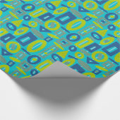 Moderne Mobiltechnologie Blues & Bright Geschenkpapier (Ecke)