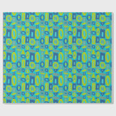 Moderne Mobiltechnologie Blues & Bright Geschenkpapier (Flach)